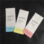 Eco Friend Biodegradable Kraft Paper PLA Compound Food Powder Spice Packaging Bags Three Side Seal Pouches for sale