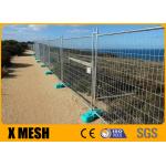 3.5mm Removable Temporary Mesh Fencing With Concrete Block Clamps for sale