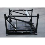 Black 4 Way Entry Square Tube Steel Transport Pallet for sale