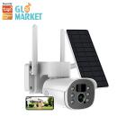 Glomarket Tuya Solar PTZ Camera Two-way Voice Intercom HD Support APP Control Outdoor Waterproof Smart Camera for sale