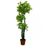 Restaurant Balcony Artificial Podocarpus Tree Faux Green Plant 1.6m No Nursing for sale