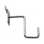 Iron Wire Mesh Display Hooks Bright Chrome 115mm Grid Mesh Hooks for sale