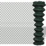 Dark Green Residential Chain Link Fence 5ft For Home Garden / Courtyard / Villa for sale