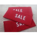 Silk Printing White Logo On Woven Clothing Labels For Jacket Comfortable for sale