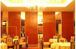 China Wooden Surface Sliding Movable Partition Walls , Hotel Folding Room Divider supplier