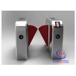Slide Gate Flap Barrier Turnstile Retractable Wings With Face Recognition System for sale