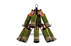China 12 Bottles 2 Layers Beverage Display Rack For Promotion Wine Tree Stand supplier