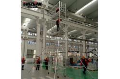 China Easy Install Mobile Aluminum Scaffolding Tower 3m 12m Height supplier