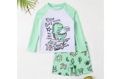 China Green Cute Uv Upf 50 Boys Swimwear Sets For Vibrant Children supplier