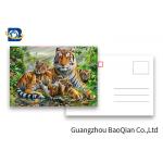 0.6mm PET 3D Postcard Animation Picture CMYK Printing Tiget Pattern Tear - Proof
