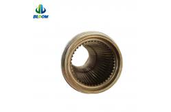 China Customized Plastic Extruder Accessories Spline Connected With Gearbox And Screw Shafts supplier