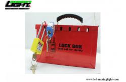 China 12 Padlocks Foldable Handle Steel Safety Lockout Box supplier