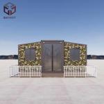 Grade 11 Wind Resistance Premade House with Broken Bridge Aluminum Double Doors