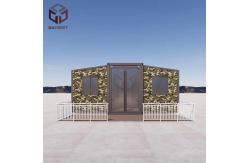 China Grade 11 Wind Resistance Premade House with Broken Bridge Aluminum Double Doors supplier