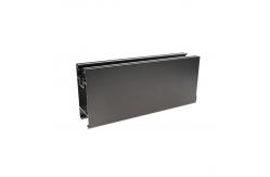 China 6063 Shiny Grey Powder Coated Aluminium Extrusions For Building supplier
