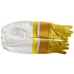 #33 Goat skin yellow thick canvas wrist protector and Half  Ventilated with white cloth sleeve for sale