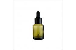 China Slant Shoulder 30ml Luxury Dropper Bottle Glass Essence Bottle Aluminum Cap supplier