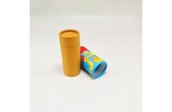 China Push Up Brown Kraft Lip Balm Paper Tube Deodorant Stick Packaging Cylider supplier