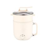 600W Electric Hot Pot Cooker Portable Non Stick Liner With Steaming Grid for sale