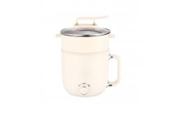 China 600W Electric Hot Pot Cooker Portable Non Stick Liner With Steaming Grid supplier