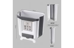 China Wall Mounted Folding Trash Can 8l 10l Collapsible Plastic Trash Can supplier
