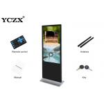Ultra Thin Advertising Display 4k Floor Standing Digital Signage