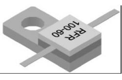 China 4ohm To 400ohm 60 Watt BeO 6*6mm Flange Resistor ODM supplier