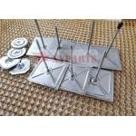50mm Suqare Double PE Foam Base Self Stick Rock Wool Insulation Pins for sale