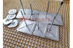 China 50mm Suqare Double PE Foam Base Self Stick Rock Wool Insulation Pins supplier
