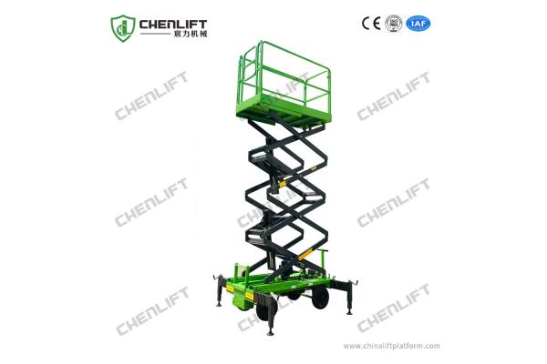 500kg Load Mobile Scissor Lift with Outriggers