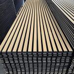 Wood Veneer Acoustic Slat Panel 2400 x 600mm Thickness 21mm Custom Surface Finish for sale
