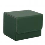 100+ PU Leather Side Loading deck card box Embossment For Trading Cards Storage for sale