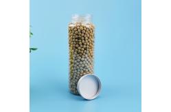 China PET Transparent Disposable Beverage Jar With Aluminum Cover supplier