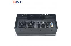 China Soft Closing Brushed Flip Up Power Outlet With Multimedia Clamshell supplier