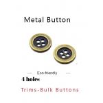 Mini Silver Brass Gun Metal Buttons For Jackets With Zinc Alloy Plated for sale