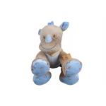 Rhinoceros Design Machine Washable Stuffed Animals Eco Friendly For Toldders