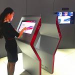 42 Inch Touch Screen Kiosk , Touch Screen Interactive Display Android System Inside for sale
