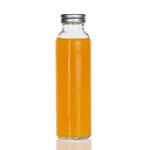350ml 2 Oz Juice Bottles Clear Glass Beverage Bottle With PP Lid for sale
