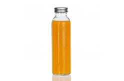 China 350ml 2 Oz Juice Bottles Clear Glass Beverage Bottle With PP Lid supplier