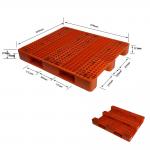 1000*1200mm Red Plastic Pallets Nestable Plastic Floor Pallet for sale