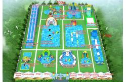 China Create an 100x130m Unforgettable Experience with Our Inflatable Water Park supplier