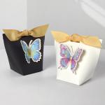 Elegant European Wedding Favor Box with Floral Lace and 3D Butterfly for sale