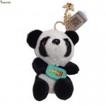 China Cute Little Panda Keychain Sichuan Giant Panda Doll With Chain Pendant manufacturer
