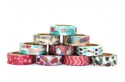 China Various Patterns Waterproof Christmas Paper Tape supplier