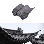 Natural Resistant Decorative Chinese Clay Roof Tiles Corner Roof Ridge Tiles Roof for sale