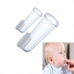 Soft Bristle Finger Brush 22mm OEM Baby Feeding Silicone for sale