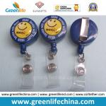 ID Round Badge Pull Rell W/Silk Screen Custom Logo Printing