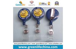 China ID Round Badge Pull Rell W/Silk Screen Custom Logo Printing supplier