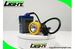 China 15000lux High Brightness LED Miners Cap Lamp 6600mAh Rechargeable Batteries 2A Fast Charge supplier