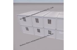 China Customized Pre Built Modular Homes , Two Story Container House With Toilets supplier